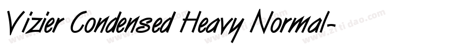 Vizier Condensed Heavy Normal字体转换